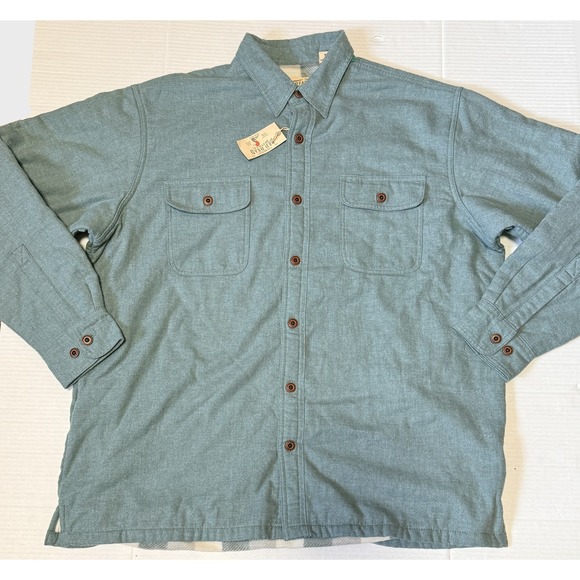 RedHead Other - RED HEAD - Men's Fleece Lined Flannel Shirt - Balsam Heather Button -XL - NEW